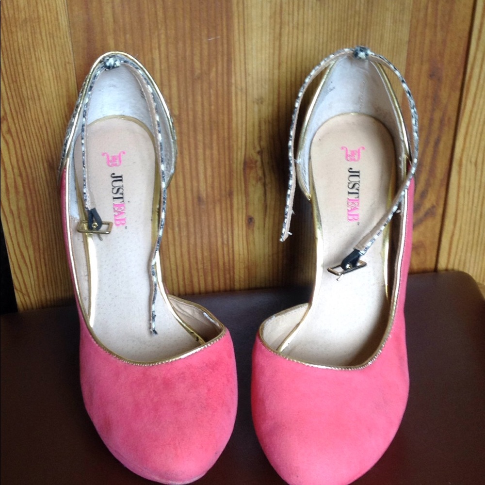 Just Fab Pink Heels